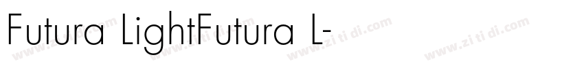 Futura LightFutura L字体转换